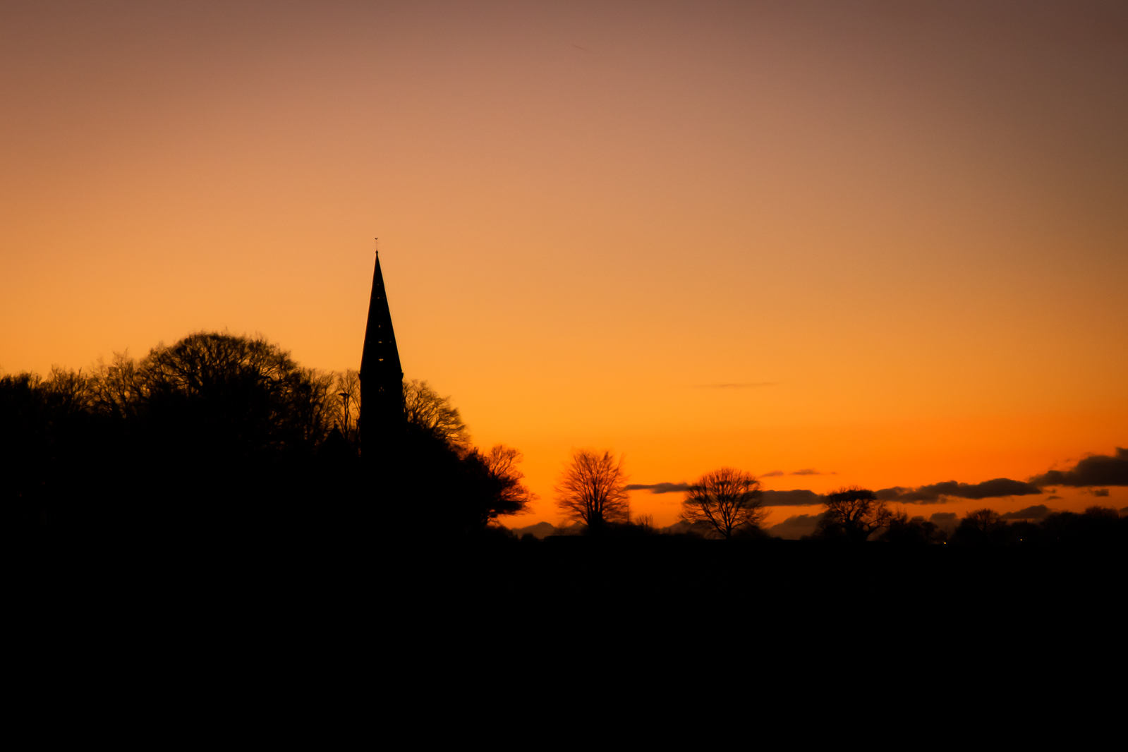 St Peter's December sunset