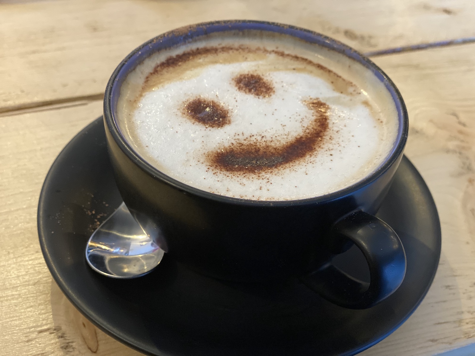 2021.11 Magrada coffee art (smiley face)