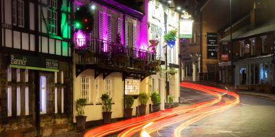 Christmas lights - The Spread Eagle